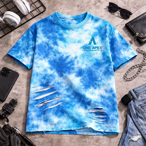 Camiseta Personalizada de Algodón Desgastado Estilo Vintage, Ripped, Oversized, Streetwear, Unisex, Lisa, OEM, Venta al por Mayor - Product Image 3