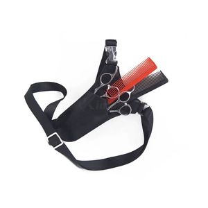Étui à ciseaux bandoulière professionnel pour barbier, pochette à outils en cuir au design fin avec sangle d'épaule, usine OEM ODM - Product Image 2