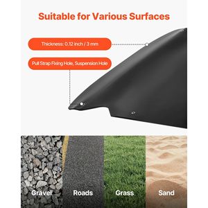 Corda da traino per impieghi gravosi da 2000 libbre in HDPE, doppio uso, per traino di slitta o attrezzature, 110 x 46 pollici - Product Image 4