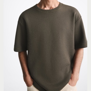 T-shirt en coton imprimé de haute qualité, 100 % coton, manches courtes, coupe ample, respirant, décontracté, pour l'été, logo personnalisé, 200 grammes - Product Image 5