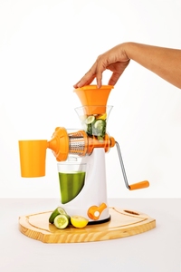 Exprimidor Manual de Frutas y Verduras Pride, Color Verde Brillante, de Acero Inoxidable, Herramienta Especializada con Manivela, Utensilio de Cocina Saludable para Jugos Frescos - Product Image 4