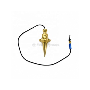 Wholesale Disc Cone Long Brass Pendulum Spiritual Pendulum Metal Pendulum Wholesale Supplier Bulk Brass Pendulums Premium Brass - Product Image 1