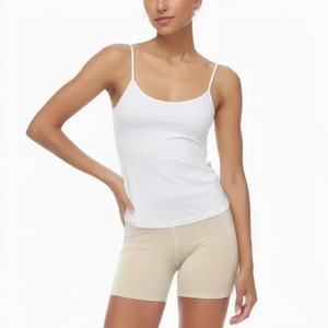 Débardeur en coton et élasthanne pour femme, couleurs personnalisables, écologique, séchage rapide, respirant, sans manches, pour yoga et entraînement, coupe classique - Product Image 1