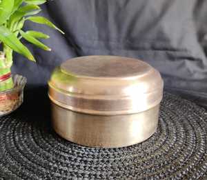 Brass Spice <b>Box</b> with Multiple Compartments and Spoon Kitchen Organizer - Product Image 3