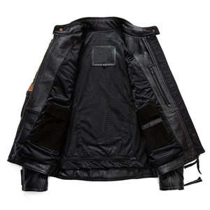 Men's Fashion Design New Arrival Leather <b>Jacket</b> Men <b>Jacket</b> Leather <b>Jacket</b> For Man <b>Jacket</b> For Men <b>Sheepskin</b> - Product Image 5