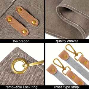Delantal personalizado de alta calidad para taller, barbacoa, carpintería y jardinería - Product Image 4