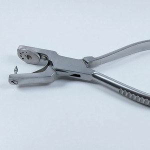 Pinza y alicates perforadores de dique de goma de acero inoxidable para endodoncia dental, para procedimientos de aislamiento quirúrgico - Product Image 2