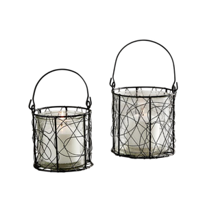 High Quality Eco-Friendly <b>Black</b> Finished Iron & Glass <b>Tea</b> <b>Light</b> Votive Candle <b>Holder</b> for Home Christmas Wedding Decoration - Product Image 3