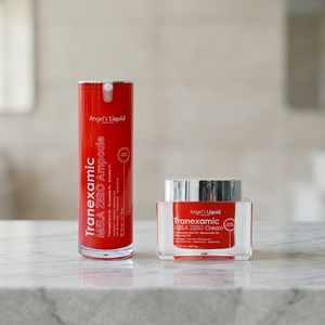 Crème Ampoule Éclaircissante Coréenne Liquide Angels avec Acide Tranexamique, Niacinamide et Arbutine pour le Soin des Taches Brunes - Product Image 1