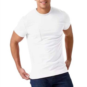 T-shirts pour hommes à bas prix avec logo personnalisé, à manches courtes, respirants, en coton uni, décontractés, nouvelle arrivée - Product Image 6