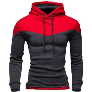 Wholesale Men's <b>Hoodie</b> Pullover 100% Cotton Casual Solid Color Breathable Pocket Winter Customized Logo Design - Product Image 2