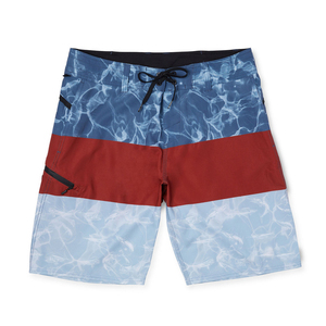 Vêtements de plage de qualité supérieure pour hommes, short de bain à taille haute avec cordon de serrage, 100% coton, impression personnalisée, short de bain pour hommes - Product Image 1