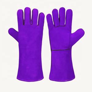 Design personnalisé Nouveaux gants de soudage en cuir fendu de haute qualité Respirant Protection des mains sûres Meilleurs gants de soudage - Product Image 1