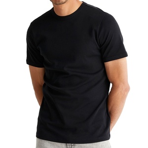 Camiseta de Cuello Redondo de Manga Corta de Algodón Grueso - Product Image 1