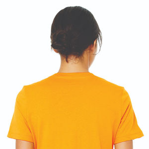 T-shirt à manches courtes en jersey décontracté pour femme, en coton peigné et filé en anneau 100 % Airlume, qualité durable, 32 fils simples, 4,2 oz, couleur or - Product Image 6