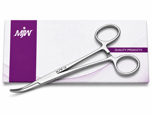 Pinzas para Mosquitos MJW International Curvas de 12.5 cm – Acero Inoxidable de Grado Quirúrgico – Certificación CE – Uso en Sutura y Cirugía - Product Image 4