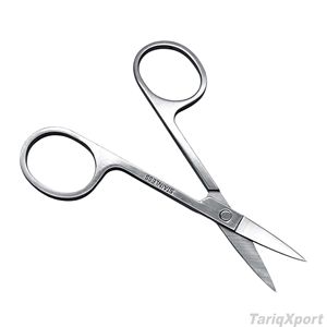 Professional Beauty Stainless Steel Sharp Straight Grooming Scissors for Facial Hair <b>Removal</b> Ear Nose Eyebrow <b>Trimming</b> - Product Image 3