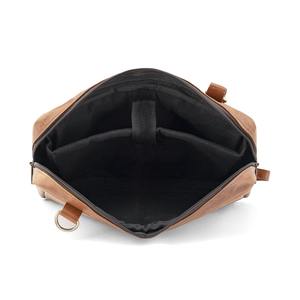 Sac messager pour ordinateur portable en cuir véritable de qualité supérieure, mallette professionnelle marron avec bandoulière réglable pour hommes et femmes - Product Image 5