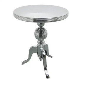 Modern Round <b>Mirrored</b> Coffee <b>Table</b> with Brass Finish Metal Frame Contemporary Design for Living Room Furniture Center <b>table</b> - Product Image 2