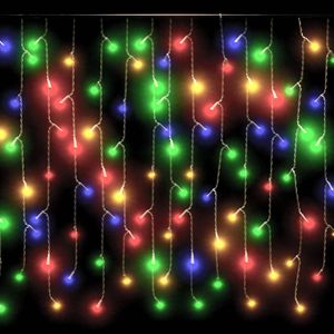 400 LED colorato ghiacciolo luci di tenda 393.7 \ "illuminazione decorativa con 8 funzioni - Product Image 4