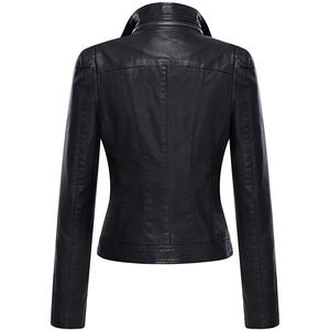 2026 Women's Fashion Breathable Faux Leather Cropped <b>Jacket</b> High-Quality Best in Style - Product Image 2