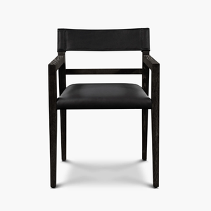 Silla de Comedor Moderna y Lujosa para Hotel o Villa, con Estructura de Madera Sólida y Tapicería de Cuero, para Comedor o Sala de Estar - Product Image 2