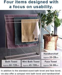 [En gros] Serviette Imabari HIORIE 100% Coton Écologique Jetable Séchage Rapide Tissée pour la Maison 25*25cm 400GSM Lingettes Lavables - Product Image 3