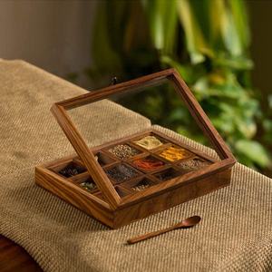 Contenedor de Almacenamiento de Madera Duradero con Tapa y Organizador, Ideal para Armario, Cocina y Oficina, Disponible a Precio de Fábrica - Product Image 3