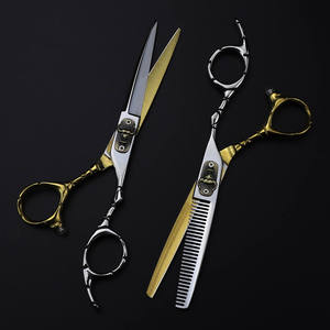 Ciseaux de coiffure 6'' en acier inoxydable JP, ensemble de ciseaux de barbier professionnels pour la coupe de cheveux, avec sac inclus - Product Image 4