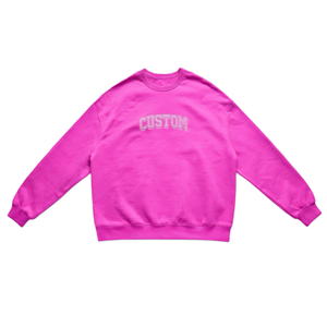 Sudadera Rosa Intenso para Mujer con Bordado Personalizado, Manga Larga, Estilo Casual, Oversize, con Gráficos, MOQ Bajo, Ropa de Invierno - Product Image 2