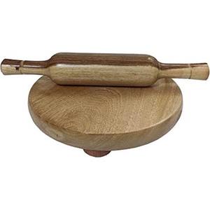 Rodillo y Tabla de Amasar de Madera Ligera, Fácil de Agarrar, Chakla Belan, para Amasar Cómodamente - Product Image 1