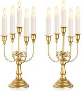 Trending Metal Candelabra Christmas Easter Luxury Handmade Eco-Friendly Durable Interior Decor Romantic Dinner <b>Table</b> Lighting - Product Image 6
