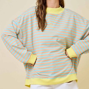 United States Custom Women Oversized <b>Mock</b> <b>Neck</b> Sweatshirt Cotton Fleece Embroidery Chenille Patch Letter College Pullover Appare - Product Image 5