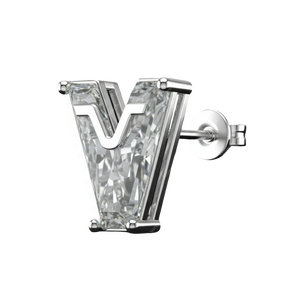 เพชรสังเคราะห์รูปตัว V VS1รูปตัวอักษรหลวมได้รับการรับรองจาก iggia - Product Image 1