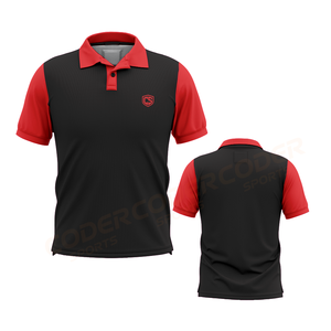 Chemises polo unisexes en polyester/coton 240 GSM respirantes, manches courtes, couleur unie, personnalisables pour hommes, logo personnalisé. - Product Image 3