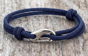 Premium Handwoven Leather & Cotton <b>Rope</b> <b>Bracelet</b> for Children's Cute Style Adjustable Knot Closure Anniversary Occasion - Product Image 1