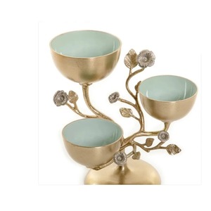 Bol de service en métal poli, design moderne, passe au lave-vaisselle, idéal pour les fêtes - Product Image 6