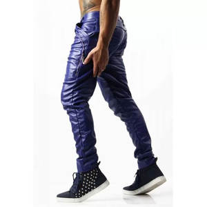 Pantalones de Cuero Hechos a Medida para Hombre, Cintura Alta, Diseño Único con Patrón Recto, Precio al por Mayor con Logotipo Personalizado - Product Image 3