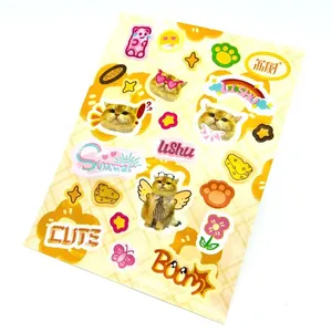 Custom Waterproof Glitter PVC Planner <b>Sticker</b> <b>Sheets</b> Removable Adhesive Kiss Cut Holo Finish OEM/ODM Branding - Product Image 5