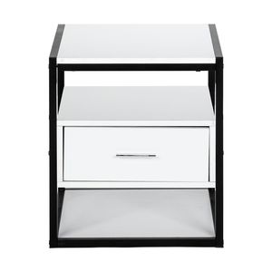 Comodino Smart in Stile Moderno e Semplice Mid-Century, Modello One Smoke (Middle), per Uso in Camera da Letto - Product Image 5