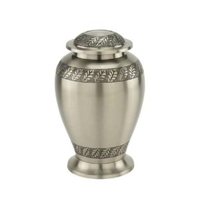 Elegant Polished Aluminum Cremation Urn Human Ashes Holder Premium Funeral Jar Decorative <b>Memorial</b> <b>Box</b> Supplier India - Product Image 5