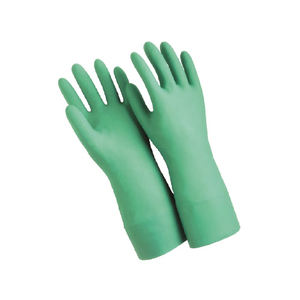 Guantes de Trabajo Resistentes de Color Verde para Químicos, Guantes de Seguridad Industriales de Goma para Protección Profesional - Product Image 4
