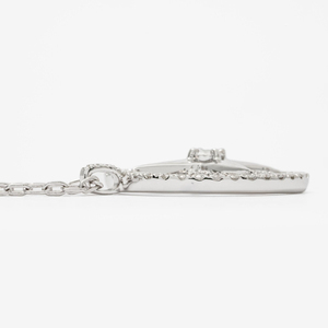 Elegante Collar con Colgante de Mariposa de Oro Blanco de 14K con Diamante Cultivado en Laboratorio de 0.34ct, Certificado IGI, Lujoso, con Engaste de Garras, para Uso Diario Femenino - Product Image 3