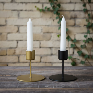 Support de bougie conique en métal, porte-bougie chauffe-plat pour table à manger, décoration de mariage et de maison - Product Image 2