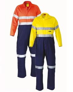Ensemble de vêtements de travail industriels bleu marine, veste de sécurité réfléchissante et pantalon, uniforme d'ingénieur en deux pièces, combinaison de travail de construction - Product Image 2