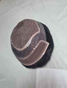 Taz Hair BD Peluca de Cabello Humano con Encaje Frontal para Hombres, Cabello Remy Indio, Ondas de Agua, con Parches Centrales - Product Image 5