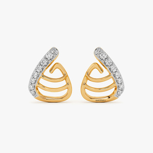 Pendientes de Diamantes Cultivados en Laboratorio de Lujo, Corte Brillante, Joyería para Mujer, Uso Diario y Bodas, Oro 10K 14K 18K, Plata 925 935 - Product Image 2