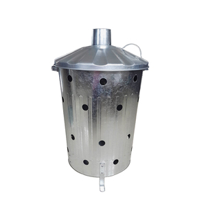 Incinerador de jardín de 90 litros hecho a mano con el mejor diseño, contenedor de basura metálico con tapa, quemador de hojas, incinerador de residuos. - Product Image 5