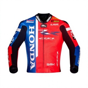 เสื้อแจ็คเก็ตหนังแท้สำหรับแข่งรถ Iker Lecuona WSBK Zonda ทำจากหนังวัว/หนังจิงโจ้ ตัดเย็บตามขนาด พร้อมรูระบายอากาศ ป้องกันการกระแทก มาตรฐาน CE - Product Image 1