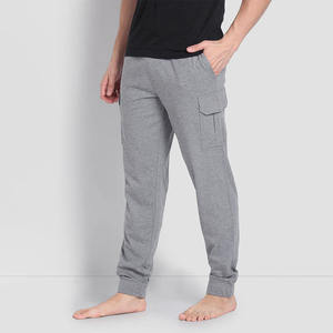 Custom Men's French Terry Cargo Joggers Premium Cotton Fleece Multi Pocket Sweatpants Streetwear Utility Pants OEM ODM Casual - Product Image 3